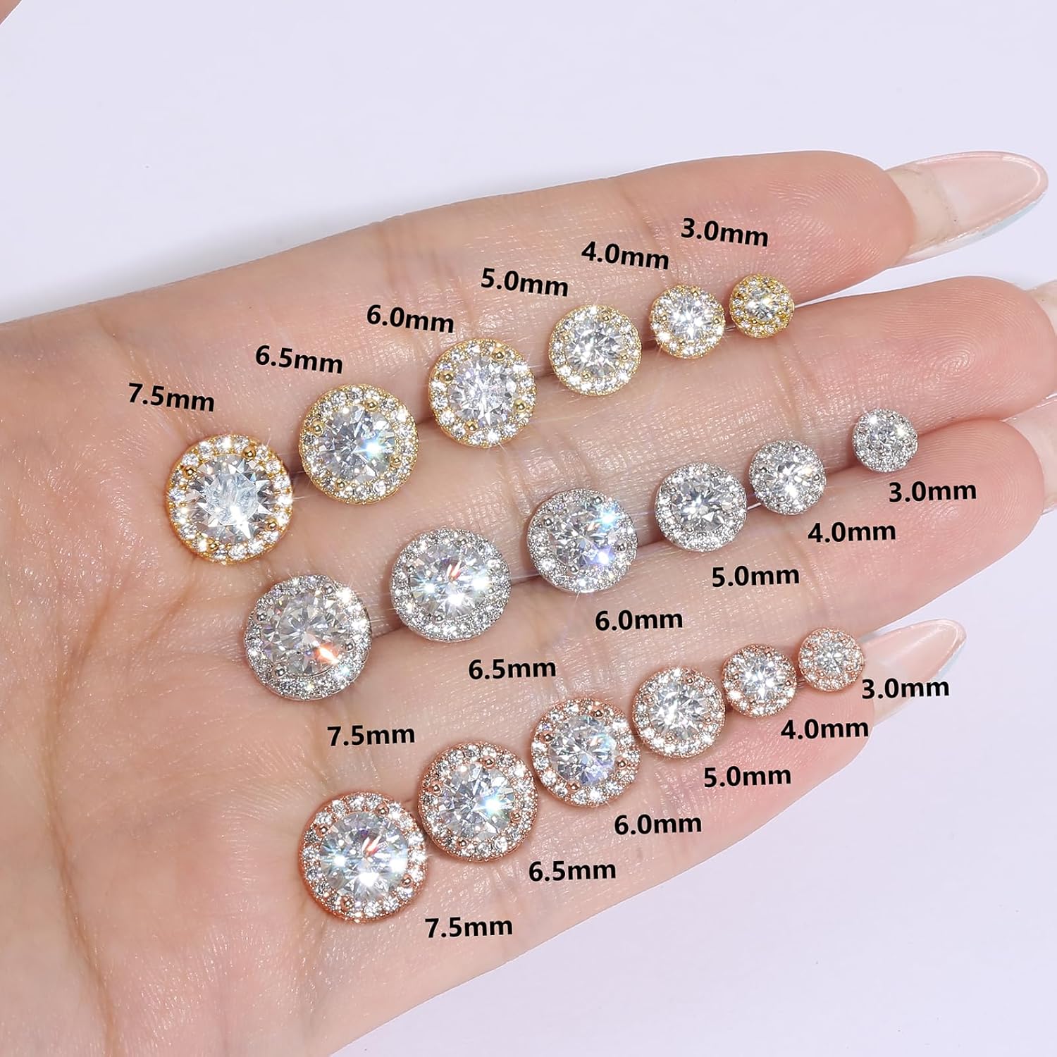 「星祈り」モアサナイト ピアス 0.2~3.0カラット レディースピアス シルバー925 キラキラ一粒ダイヤ 金属アレルギー対応 モアッサナイトジュエリー 誕生日記念日母の日 ギフトボックス GRA証明カード付き(シルバー/ゴールド/ローズゴールド/ブラック) - 画像 (6)