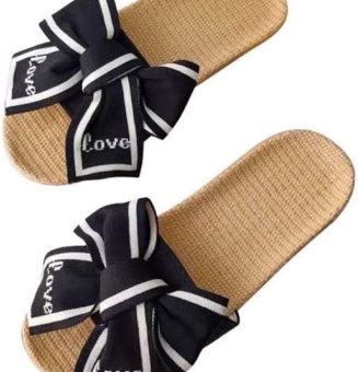 スリッパ レディース 麻 室内 夏用 洗える ルームシューズ 前開き おしゃれ サンダル レディース リボン 可愛い 通気吸汗 涼し サラサラ 快適 静音軽量 滑り止め ルームスリッパ リネン 履きやすい