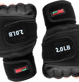 Weighted Gloves 4lb(2lb Each), Fitness Soft Iron Gloves Sandbag Weight Bearing Training Gloves with Wrist Support for Gym Boxing Strength Training, Cross Training, Gifts for Men Dad Husband